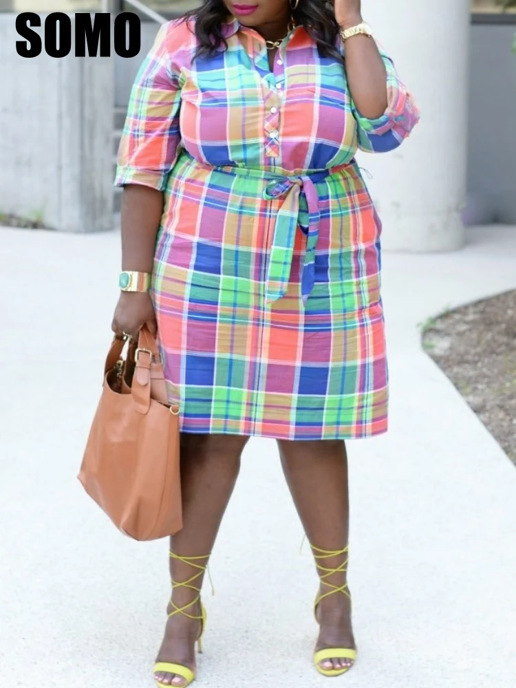 

Женское летнее платье-рубашка с коротким рукавом