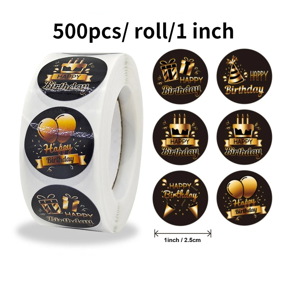 

500 шт., 1 дюйм. Наклейки «Thank You»