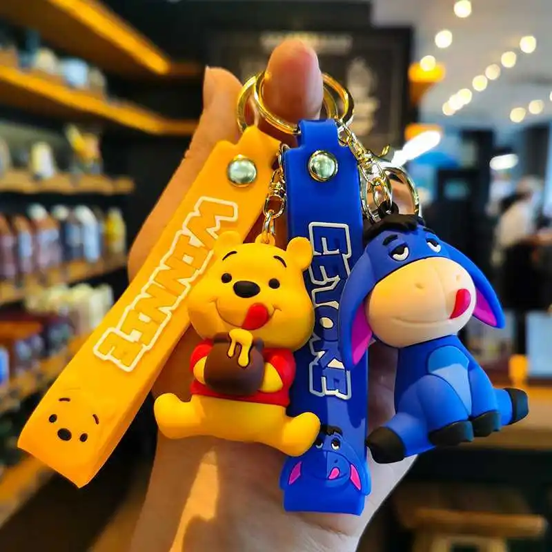 

Disney Winnie the Pooh Keychain Piglet Tigger Car Bag Accessories Anime Peripheral Pendant Children's Toys Birthday Gifts