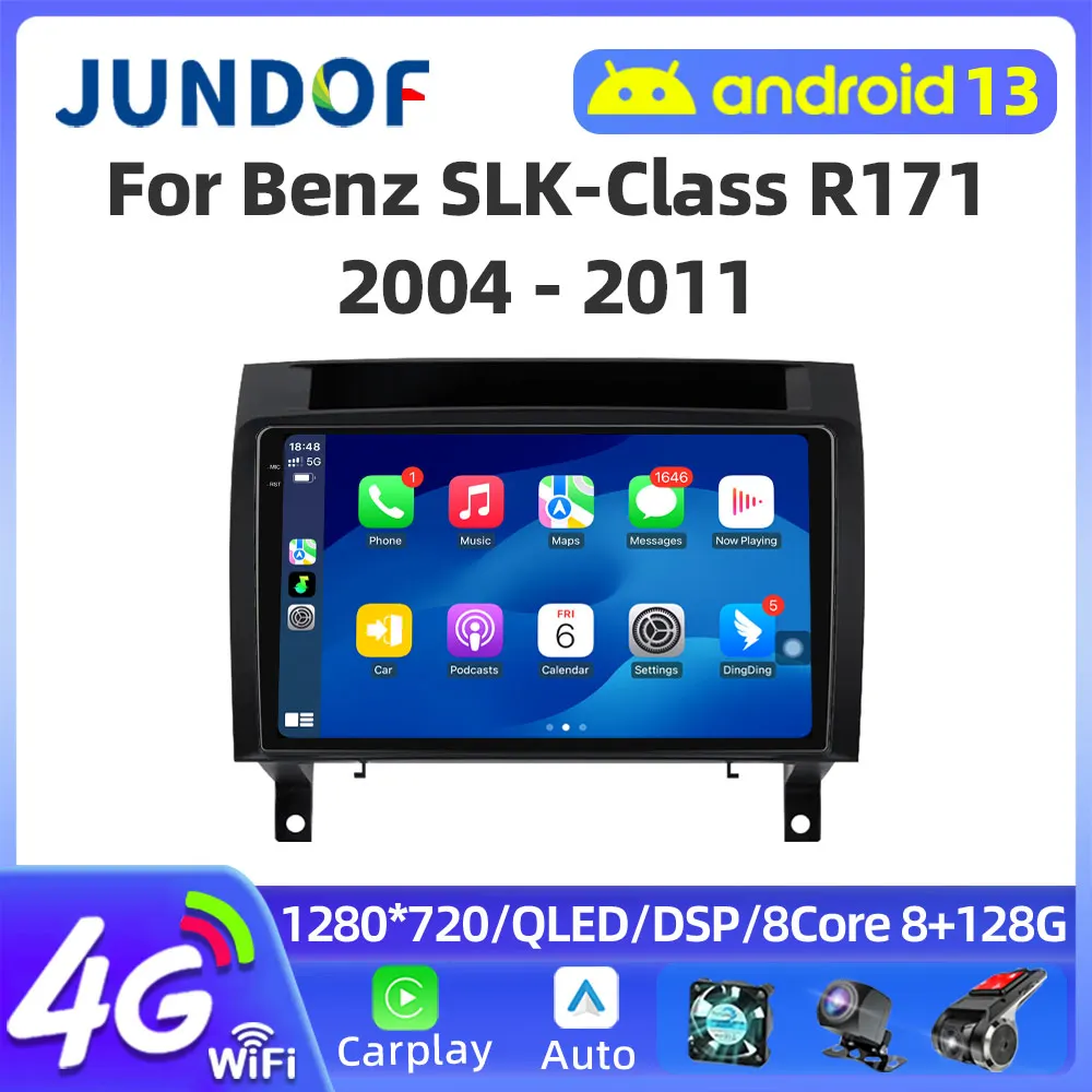 Автомобильный радиоприемник Android 13 для Mercedes Benz SLK-Class SLK R171 2004-2012 автомобильный