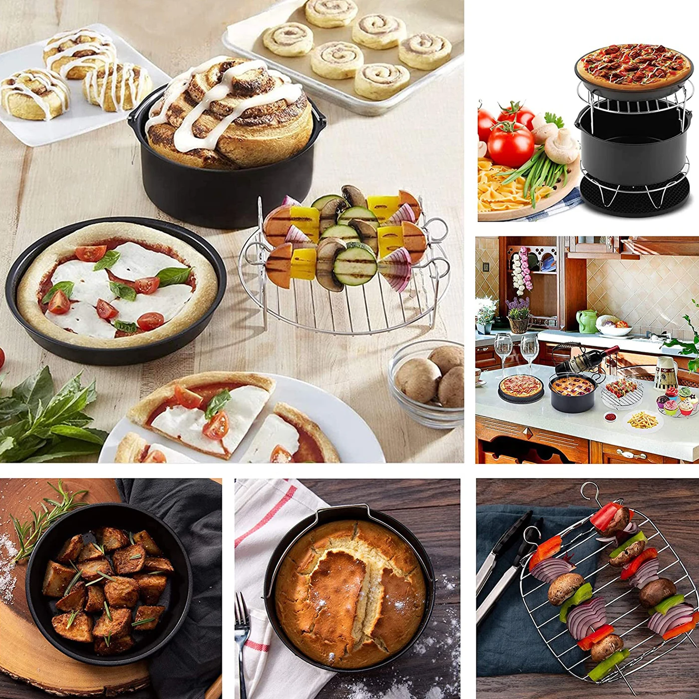 Набор аксессуаров для фритюрницы комплект из 6/7/8 дюймов металлический держатель