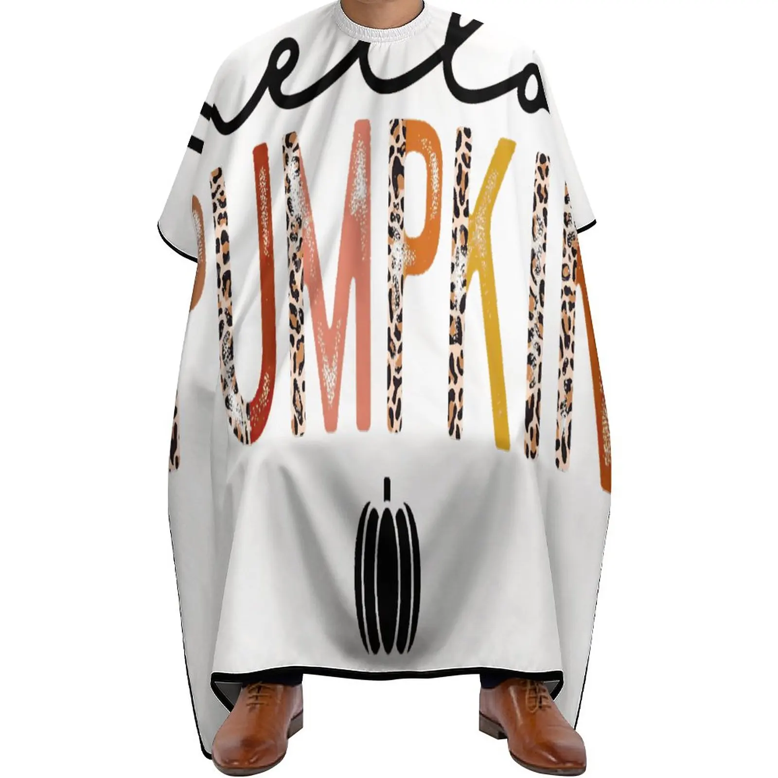 

Barber Capes for Men Women Hair Cutting Salon Cape Hairdresser Gown Stylist Cape Hello Pumpkin