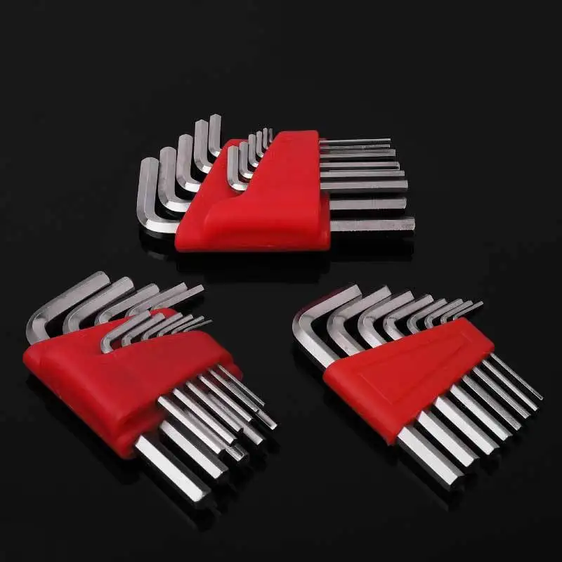 

Wrench 5/8/11 Pcs Allen Wrench Easy To Carry In The Pocket Metric Wrench Inch Wrench L Wrench Size Allen Key Short Arm Tool Set