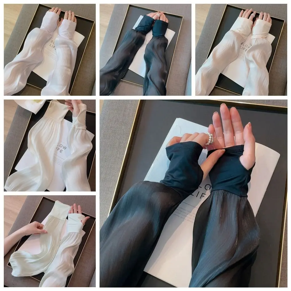 Солнцезащитные Грелки Из Ледяного Шелка анти-УФ-манжеты Для Занятий Спортом На