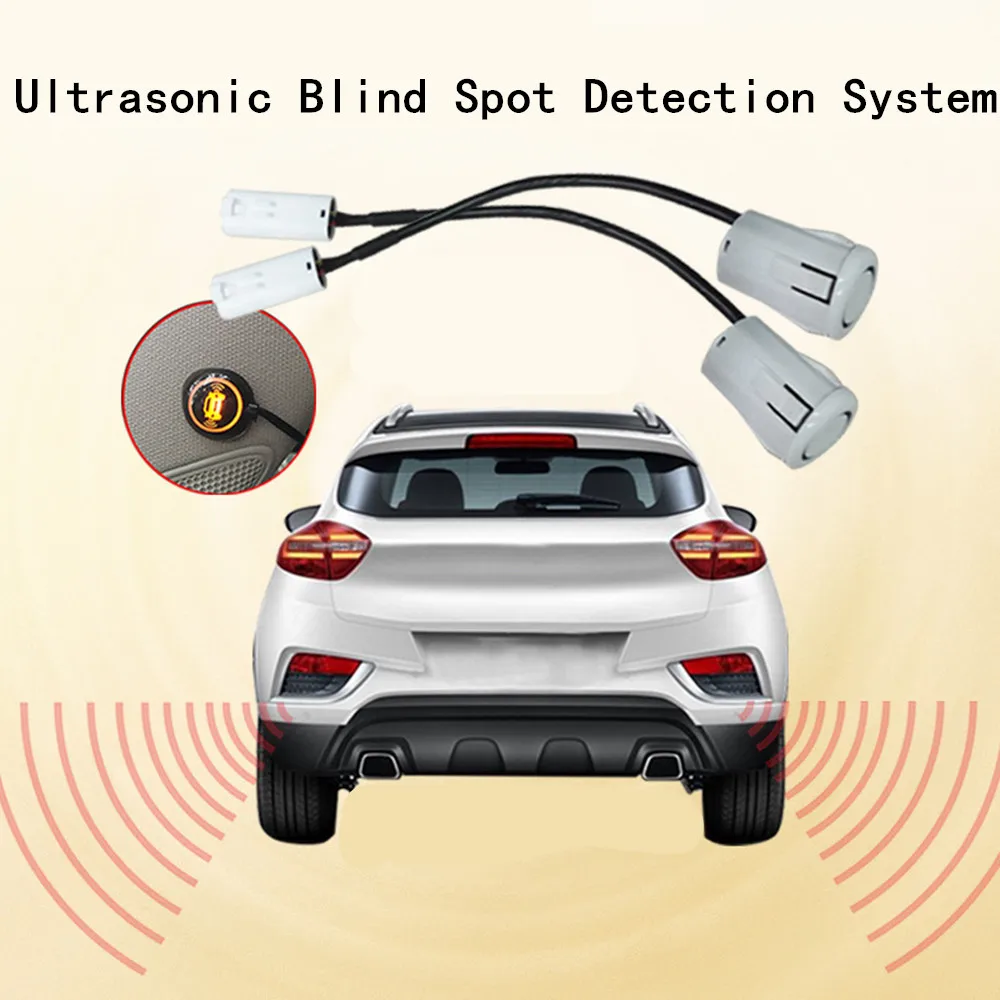 

Blind Spot Monitoring System Ultrasonic Sensor Distance Assist Lane Changing Tool Blind Spot Mirror Radar Detection System