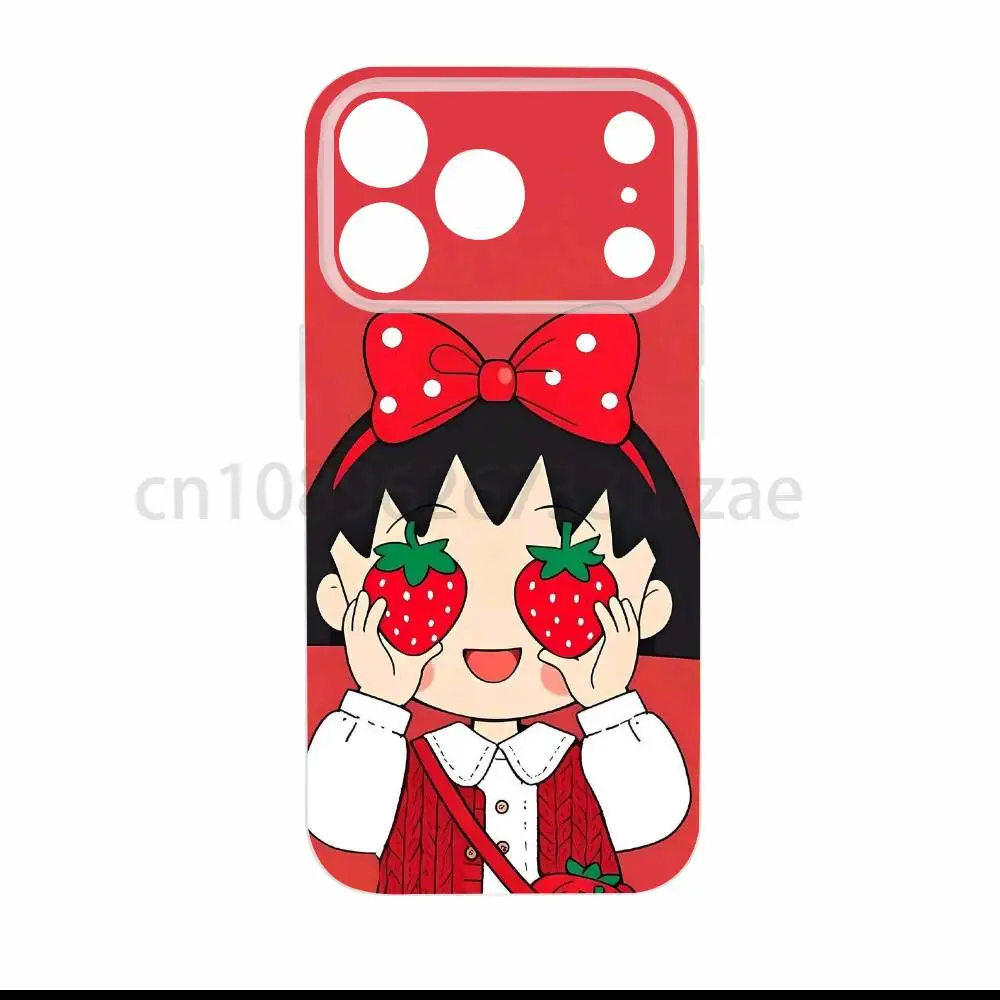 Фото Чехол C-Chibi M-Maruko-chan для Magsafe для iPhone 17 Air 16 15 14 Plus 13 12 11 ProMax, магнитный чехол для беспроводной зарядки №3
