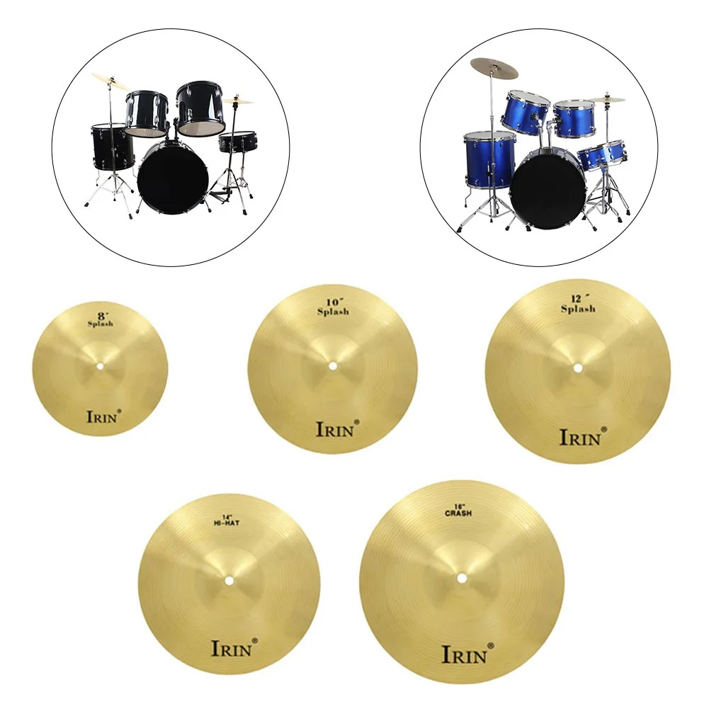 8 10 12 14 16-дюймовые тарелки барабанные латунные для начинающих хай-хэта новый стиль