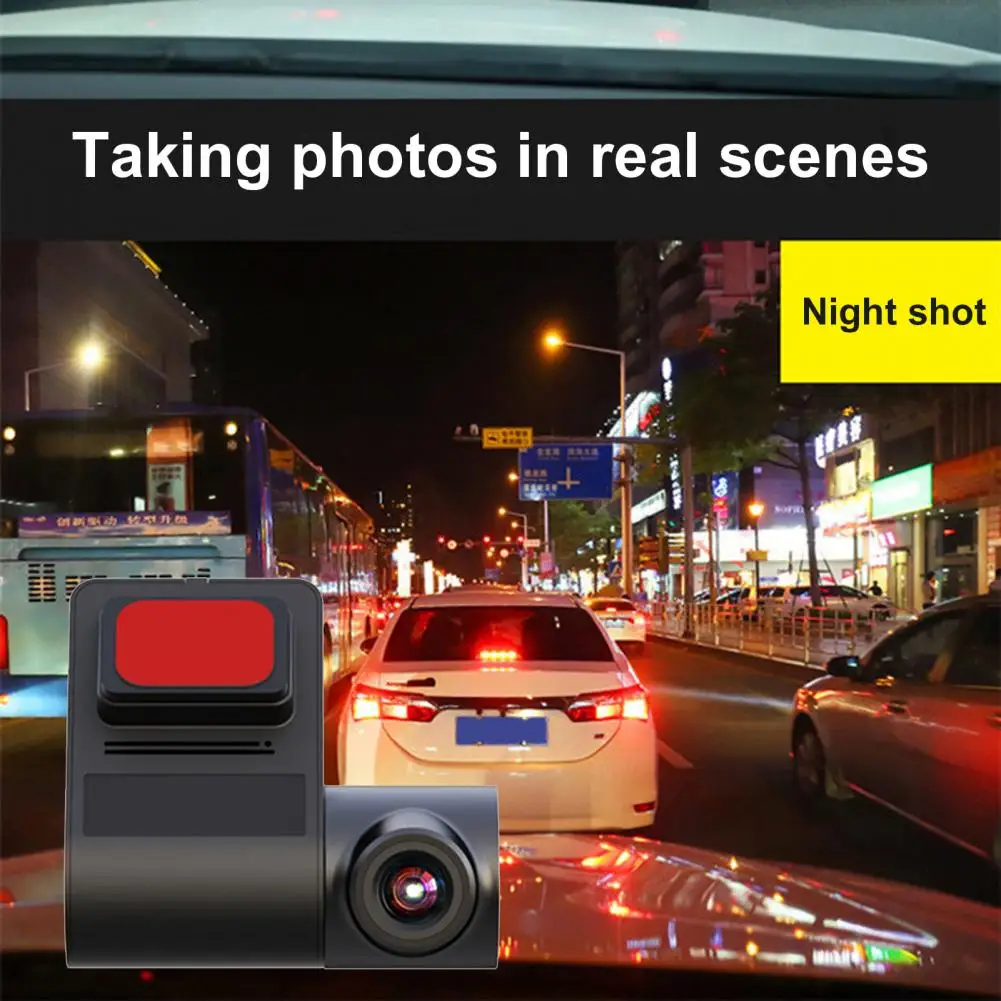 Скрытый автомобильный широкоугольный видеорегистратор 170 ночное видение Wi-Fi 720P