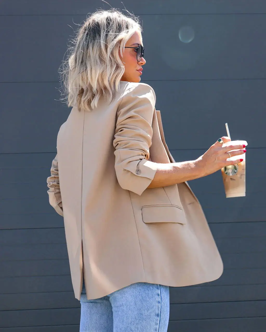 Blazer for Women 2023 Autumn/Winter New Casual Pocket Women's Blazer Fashion Loose Multi Color Split Coat Jacket for Women