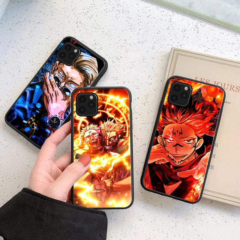 

Jujutsu Kaisen Anime Itadori Yuji Ryomen Sukuna Phone Case For iPhone 6 6S 7 8 X XS XR 11 12 13 13 Pro Mini SE 2020 Cover