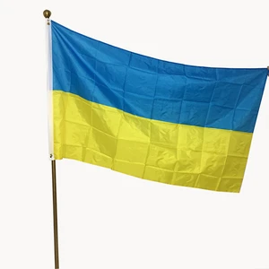 90*150cm Ukrainian flag decoration car home decoration flag large size Ukrainian flag polyester material