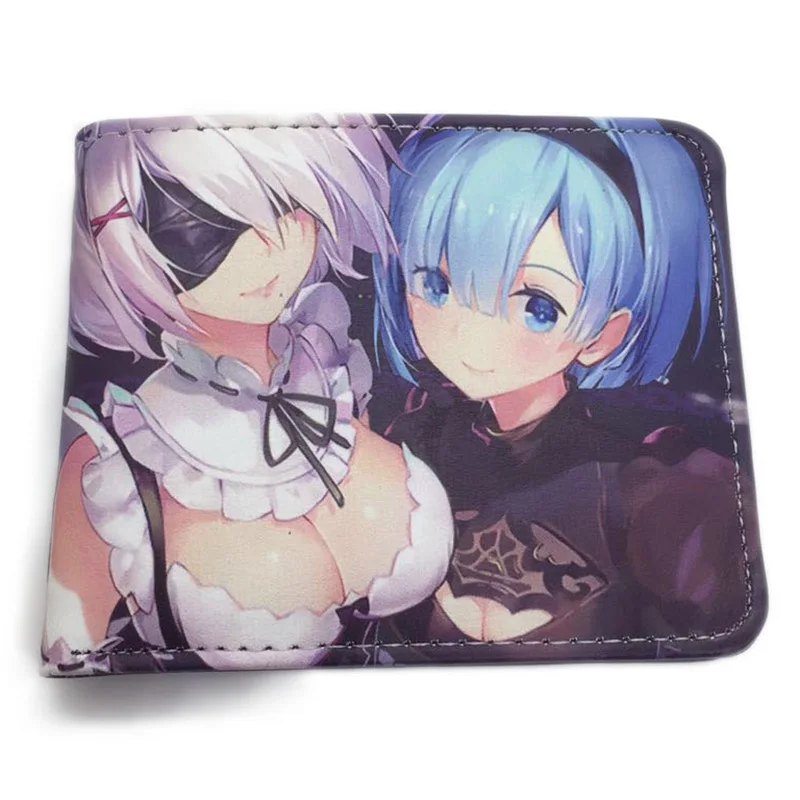 

Горячая новинка красивый женский кошелек Re:Zero kara Hajimeru Isekai Seikatsu кошелек с отделением для монет кожаный короткий кошелек