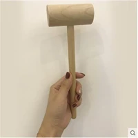 5pcs wooden manual small wooden mallet solid wood tool wooden hammer manually beat installation woodworking hammer