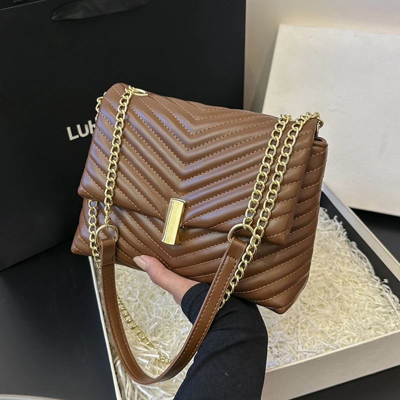 

Luxury Handbags Women Bags Designer Chain Clutch Purse Shoulder Bag Small Crossbody Bag Female Embroidery Thread Bolsa Feminina
