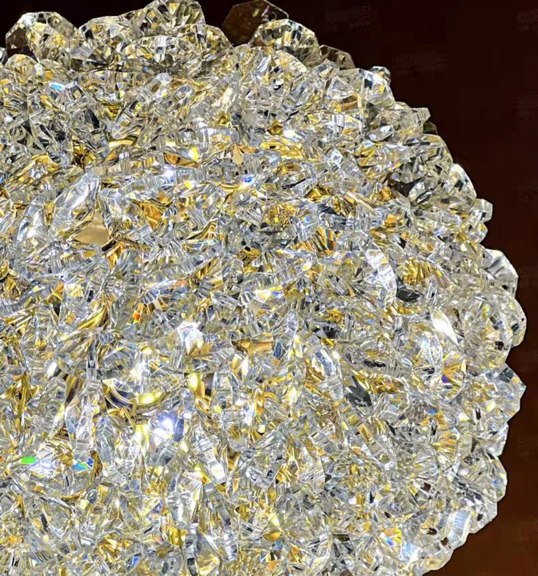 Прикроватная маленькая люстра для спальни теплый романтический