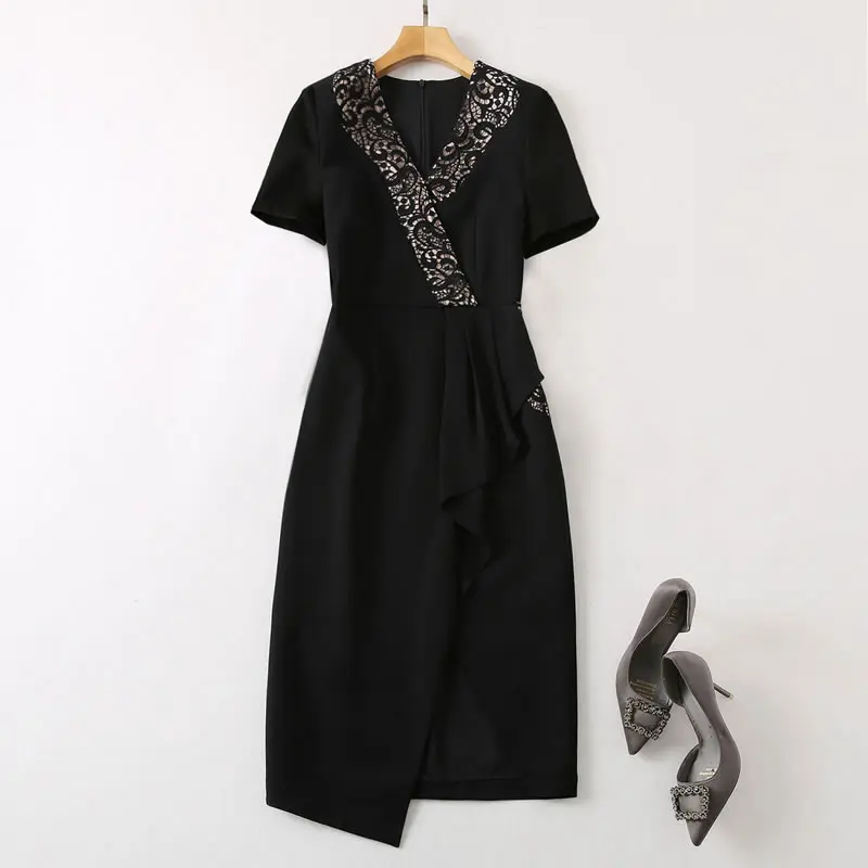 Кружевное лоскутное платье принцессы Кейт элегантные асимметричные платья с