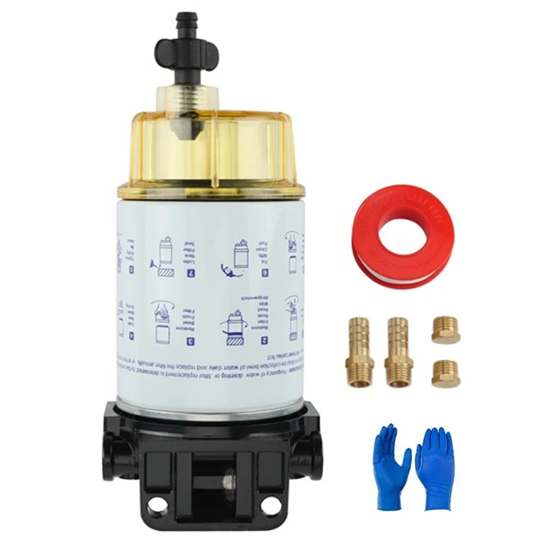 

1Set S3213 Outboard Marine Marine Fuel Oil Water Separation Ship Filter Fuel Water Separator Filter