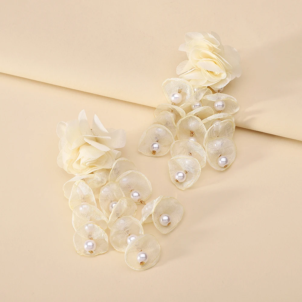 Женские Висячие серьги-подвески с искусственным жемчугом и кисточками