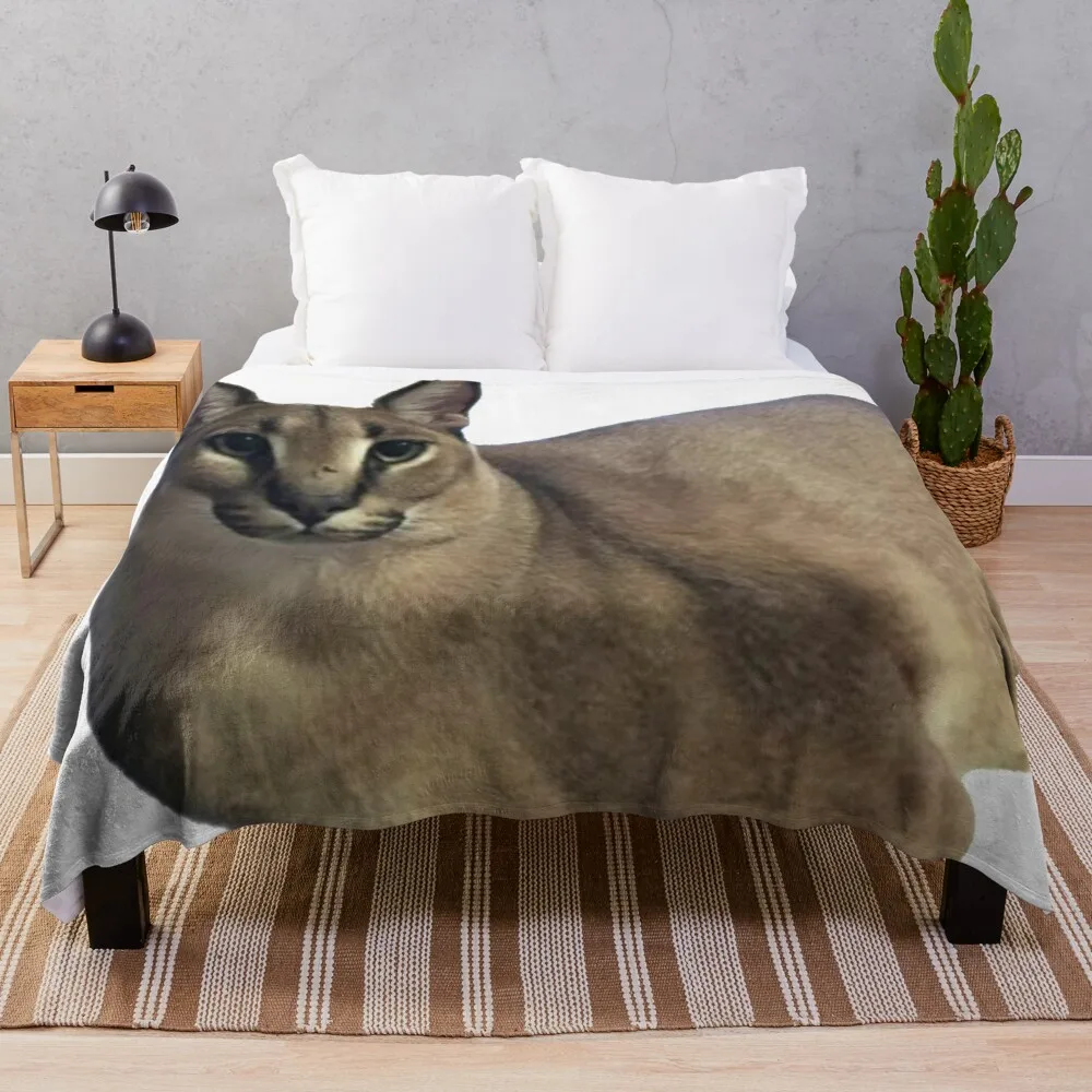 

Big Floppa Throw Blanket Thin Blanket