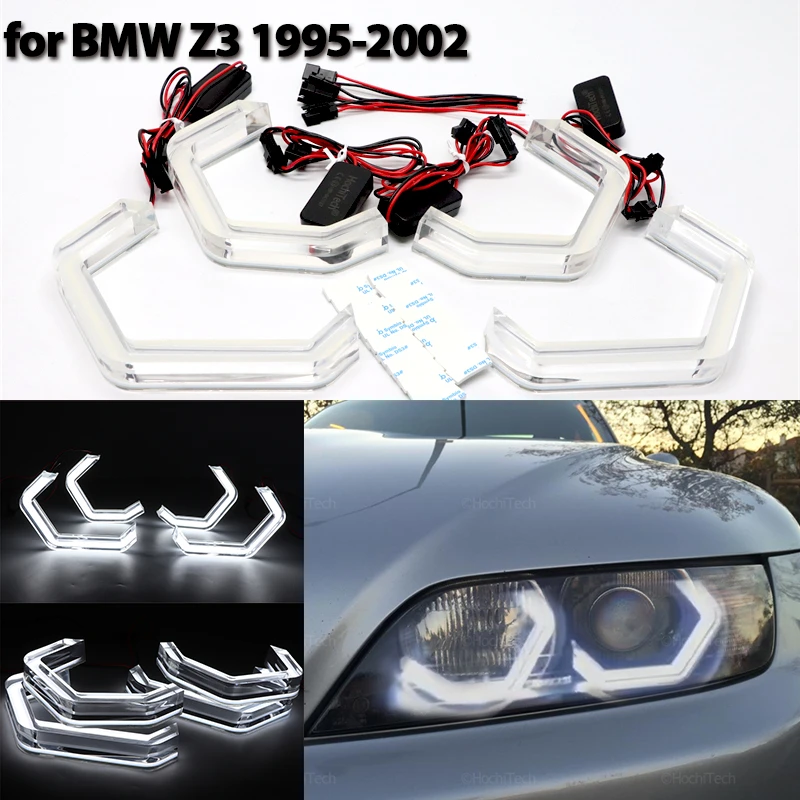 

LED Crystal Angel Eyes M4 Style DRL Halo Rings for BMW Z3 E36 E37 E38 roadster coupe 1995-2002 Car Accessories