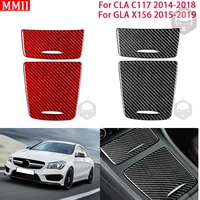 mmii real carbon fiber interior accessories car center control decor cover sticker for mercedes benz cla c117 gla x156 2014 2019