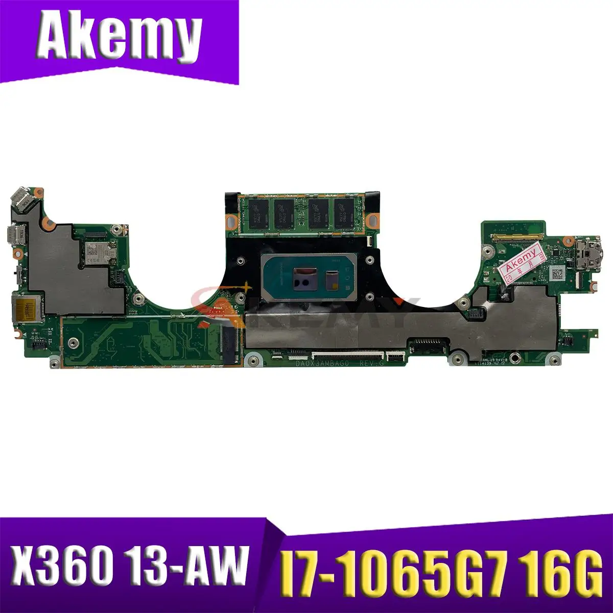 

DA0X3AMBAG0 Mainboard For HP Spectre X360 13-AW 13-AW0013DX Laptop Motherboard w/ I5-1035G4 I7-1065G7 8G 16G RAM L71989-001 UMA