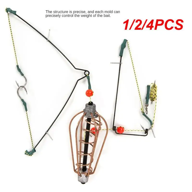 

1/2/4PCS 20G 25G 30G Fishing Lure Cage Fish Bait Lure Basket with Spring Fishing Accessories Thrower Carp Feeder Fishing Tackle