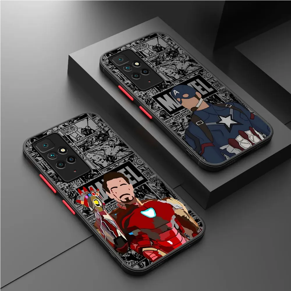 Матовый Чехол Для Телефона Loki Marvel С Дизайном человек-паук Xiaomi Redmi Note 7 10 5g 9s 12c 12proplus