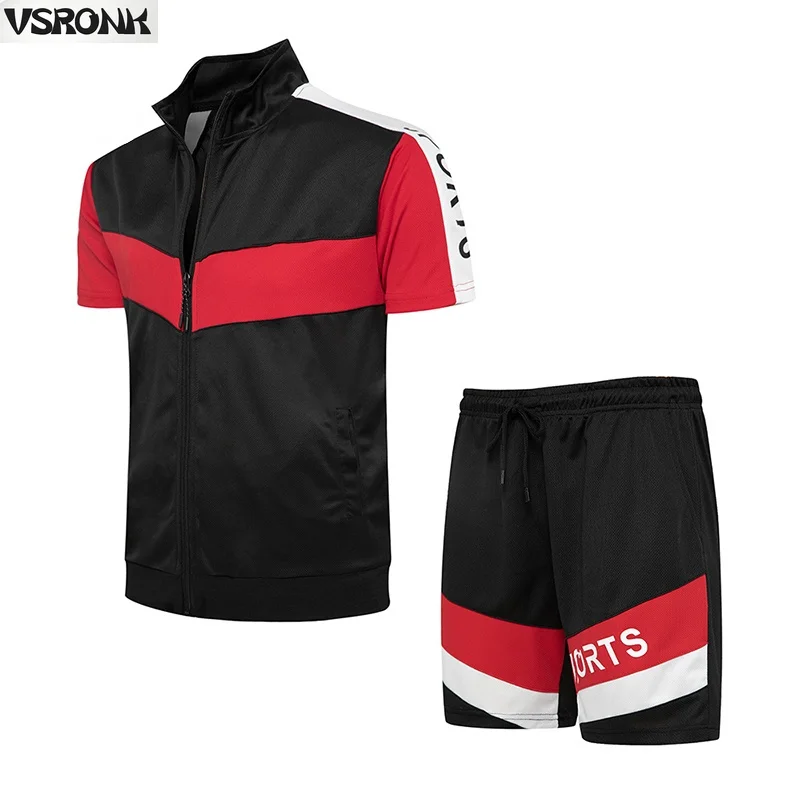 

Костюм спортивный мужской в полоску, 2 предмета, на молнии