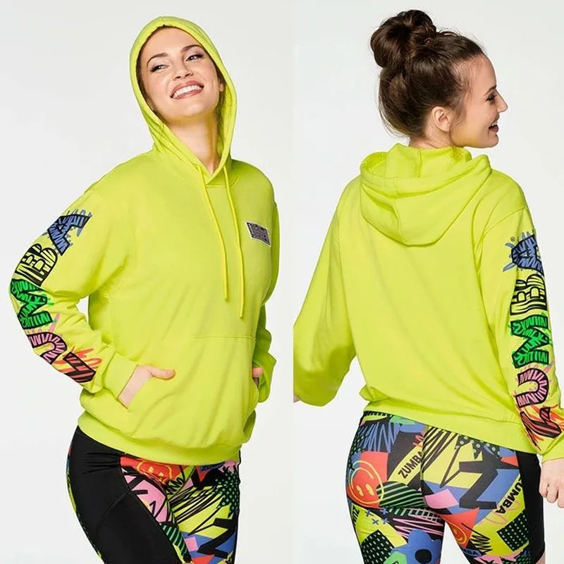 

zumba yoga casual sports running dance long sleeve sweater