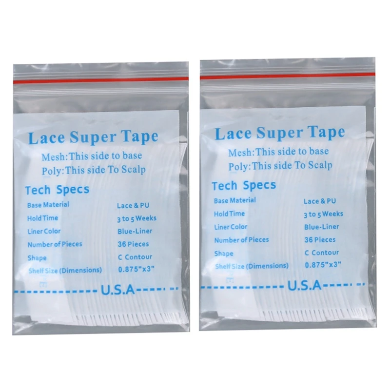 

72Pc/Lot Lace Super Tape Fixed Wig Strips Salon Adhesive Extension Hair Tape Toupee Lace Wig Waterproof Sweat Sticker