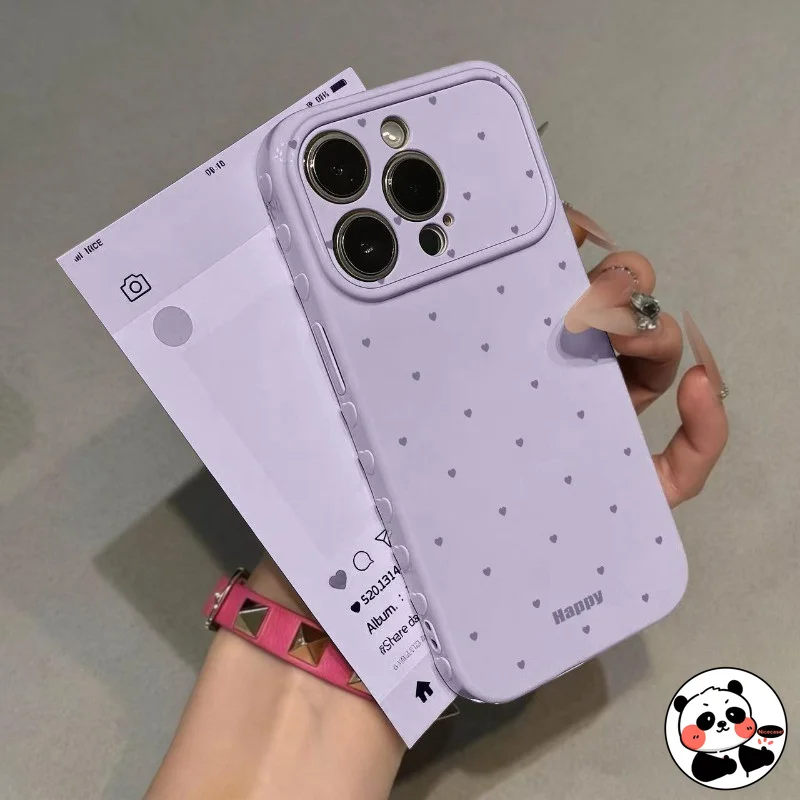 Чехол для телефона с изображением сердца для IQOO Z11 Z11X Z10X Z10 Z9S Z9 Turbo Pro Plus Z8 Z7i Z6 Lite Z5 5G, милый, элегантный, мягкий чехол (art.: 3920db162f78b) - 3920db162f78b