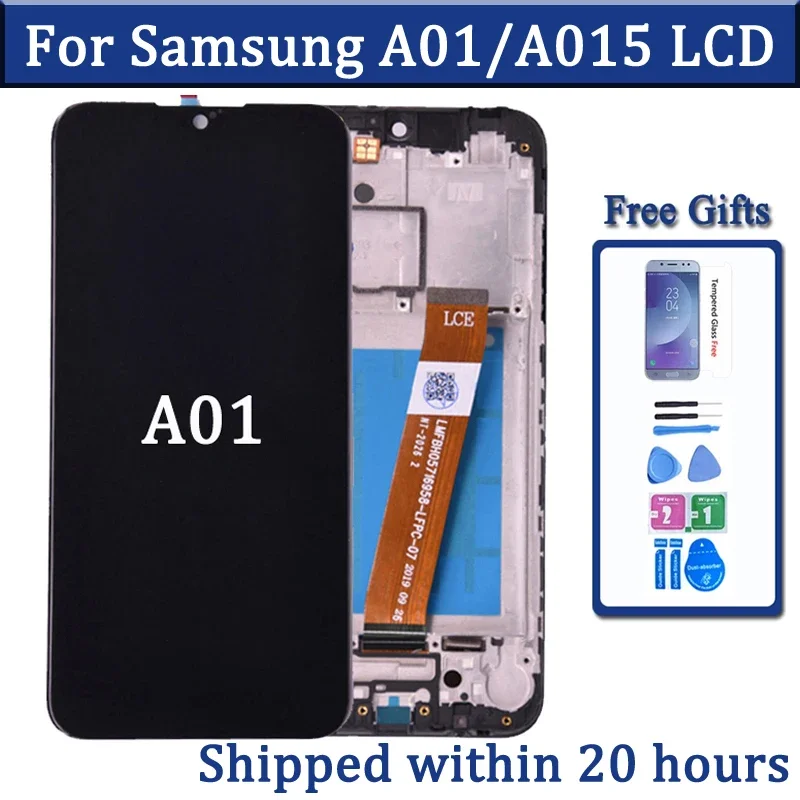 5 7-дюймовый ЖК-дисплей для Samsung A01 A015 A015F с сенсорным экраном в сборе SM-A015F/DS ЖК-экран