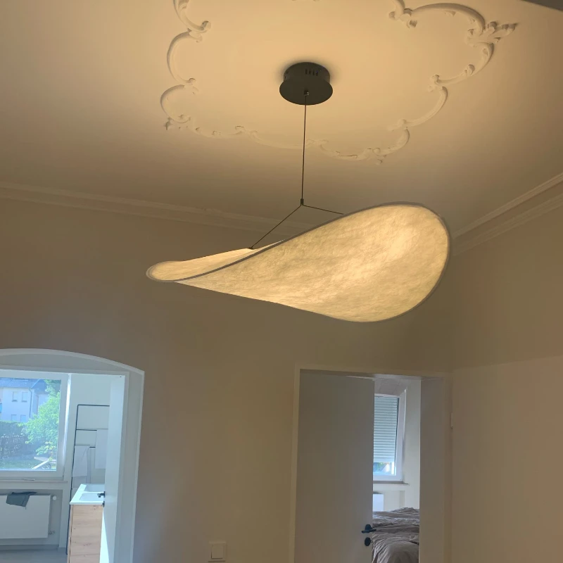 

Modern Fabric Silk Pendant Lamp Nordic Vertigo Led Chandelier For Living Room Bedroom Home Decoration Lighting
