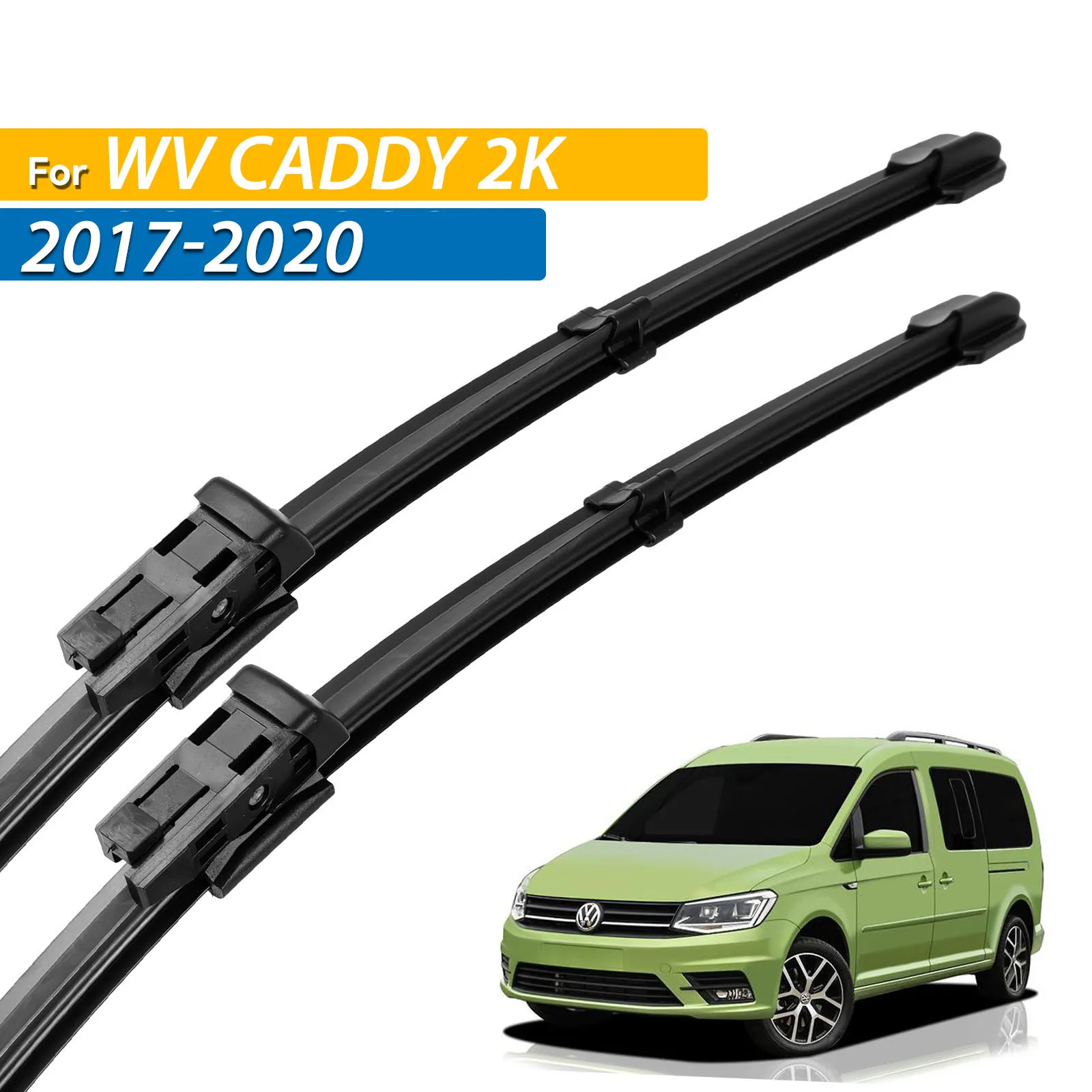 

Передние щетки стеклоочистителя Erick's LHD для Volkswagen VW Caddy 2K 2017-2020, щетки для лобового стекла, лобового стекла, дождя, 24 "+ 19"
