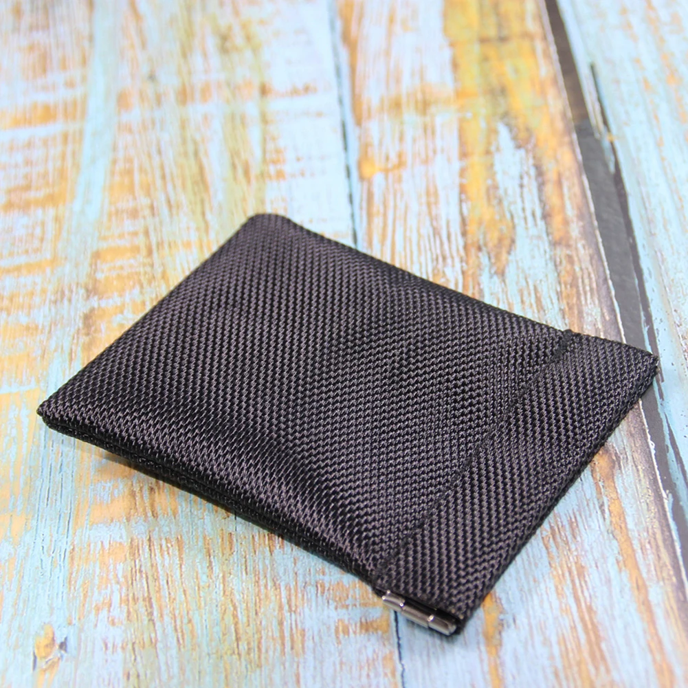 Black Coin Purse Small Earphones Wallet Bag Key Business Credit Card Holder Money Change Pouch Zipper Women Men Kids Girl