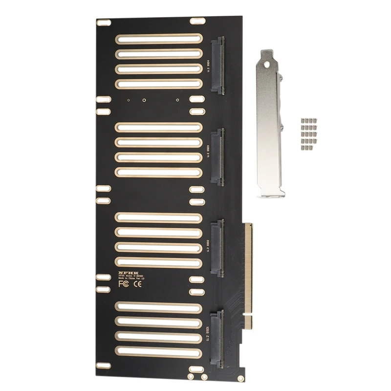 PCIE 3 0 X16 к U.2 SFF8639 хост-адаптер для PCIe SFF-8639 SSD Райзер-карта SATA-Express двойной отсек