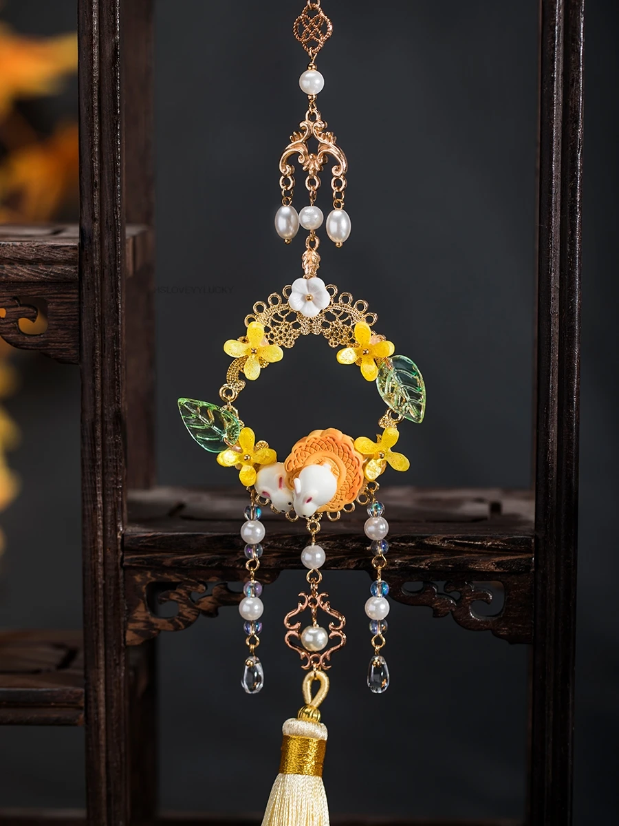 Китайская юбка Hanfu на груди и талии запрещенная покроковая украшение переднюю