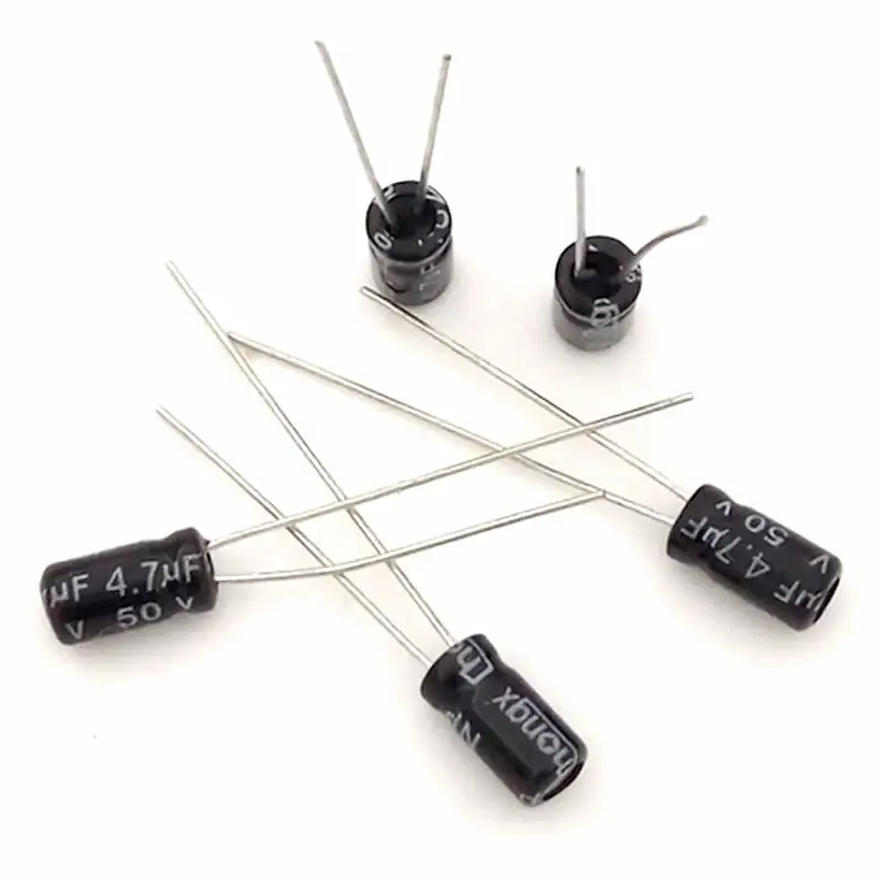 1000 шт. алюминиевый электролитический конденсатор 4 7 мкФ 50 в 4*7