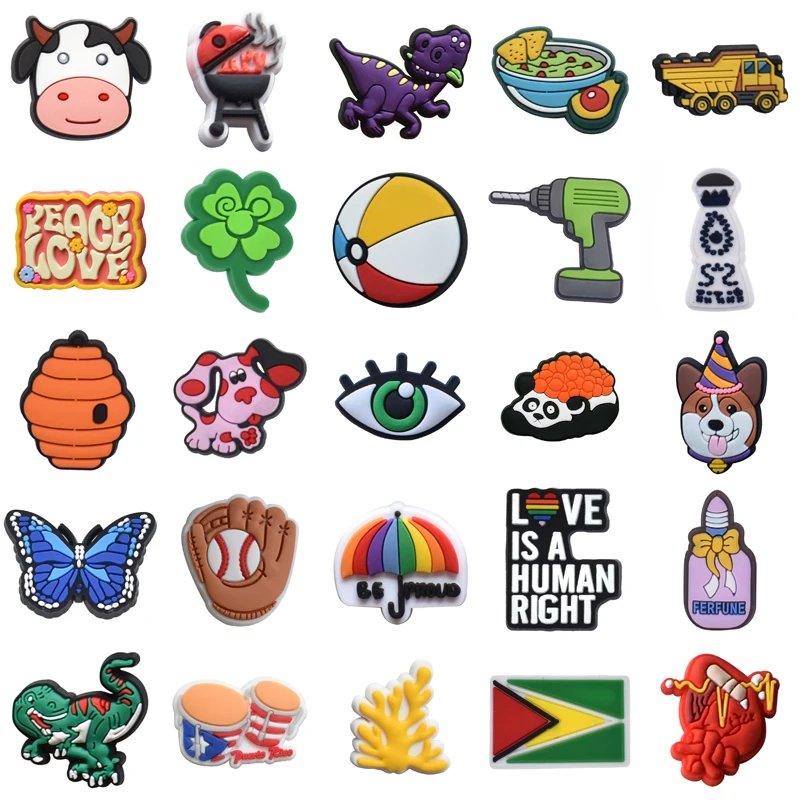 

Para Pins Women Charm Set Jeans Wholesale Bulk Gifts Girl Shoes Accessories Packs Kids Men Shoe Charms Decorations for Crocs Boy