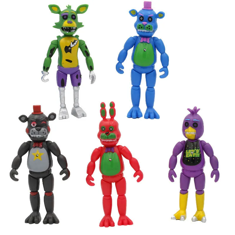 

Новые Фигурки героев из ПВХ FNAF «пять ночей» из серии «соблюденная безопасность», Бонни, модель медведя, искусственная игрушка, подарок для д...
