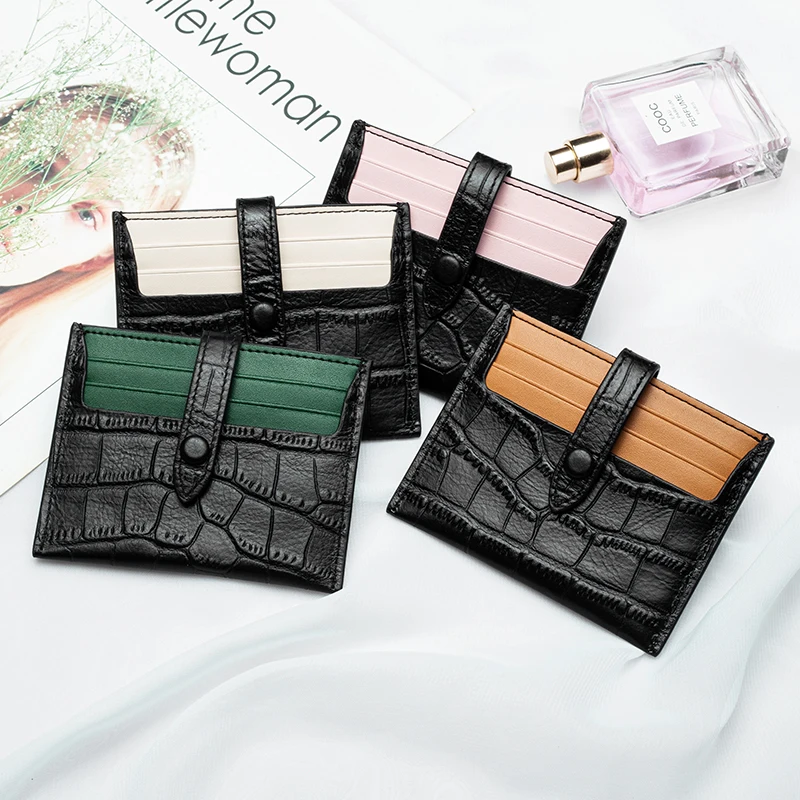 New Fashion Ultra-thin Women Wallets Leather Coin Purse Mini Small Wallet Multi-card Bit Card Holder Card Holder Female bag