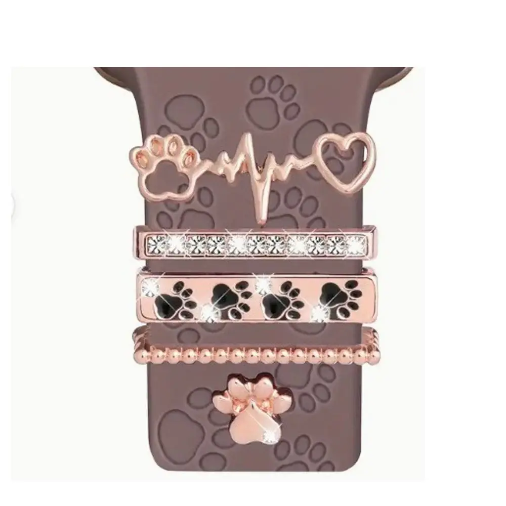 Модный металлический ремешок декоративное кольцо браслет брошь для часов