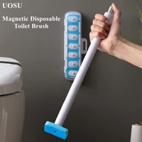 uosu disposable toilet brush no dead corner cleaning tool long handle cleaning brush bathroom accessories home toilet brush set