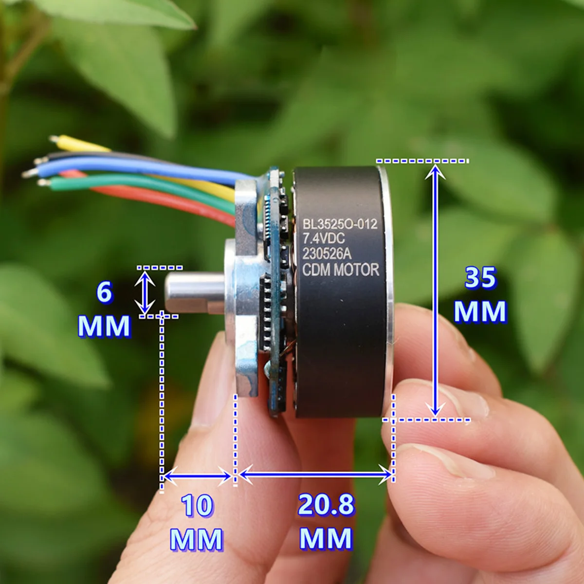 Фото Бесщеточный двигатель Micro BL3525 с поддержкой приводной платы ШИМ-управление скоростью постоянного тока 6 В 7,4 В 9 В 12 В 3230 об/мин BLDC ‌   Малошумный большой крутящий момент №4