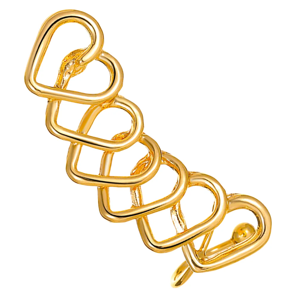 

Earringswomen Ear Cuff Cuffs Fakecool Unique Cartilageclip Jewelry Teen Girls Hypoallergenicchain Heart Clips Non Earringwraps