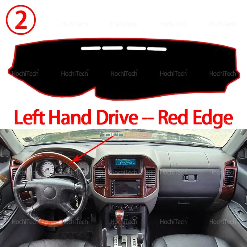 

Чехол на приборную панель для Mitsubishi Pajero Shogun Montero V60 V73 V77 1999-2006, противоскользящая накладка, солнцезащитная подушка, нескользящие аксессуары