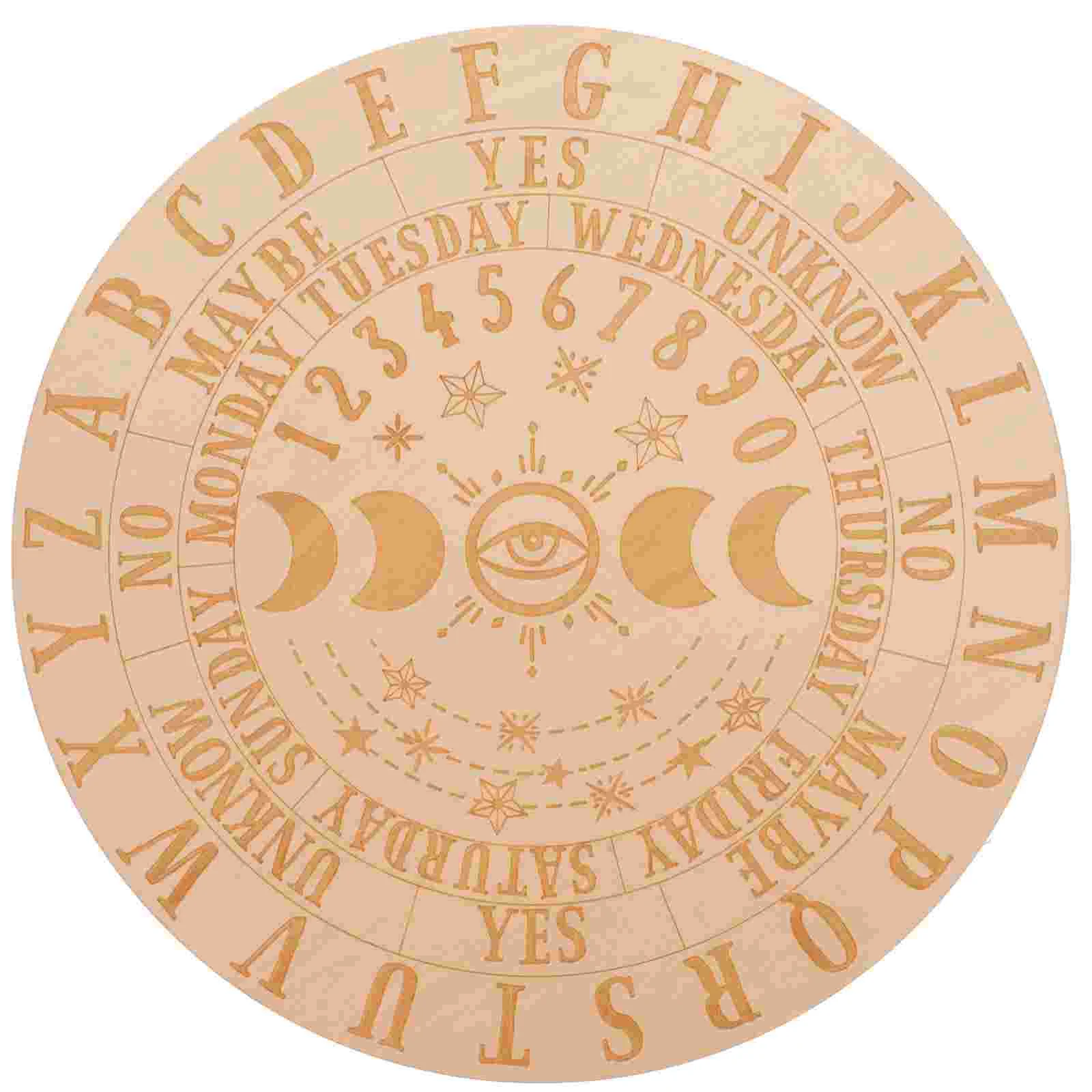 

Pattern MDF Wood Crafts Dowsing Pendulums Supplies Divination Parts Basswood Tarot Wooden Board Pendulum Letter Board Board Prop