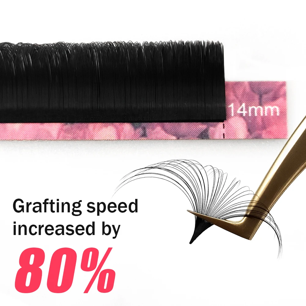 

Abonnie 0.03 Easy Fan Eyelashes Mega Volume Lashes Tray Blooming Cilios Fluffy Lash Extensions Supplies for Beauty Makeup