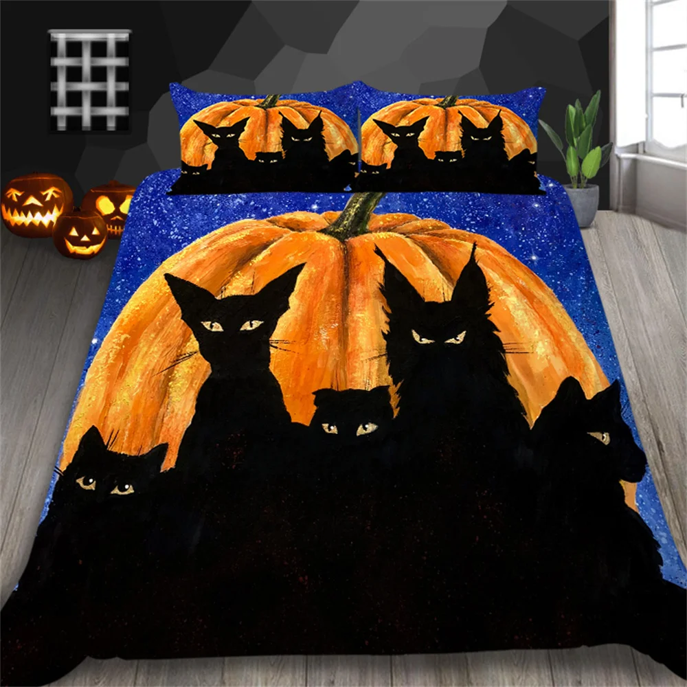 

Bedding Cover Sets Halloween Duvet Covers 3D Printed Quilt Suits Children Teens Single Double Size Home Textiles